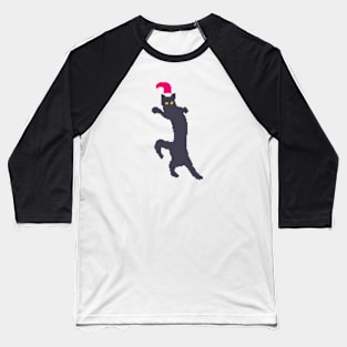 Funny Cat Meme Pixel art Baseball T-Shirt